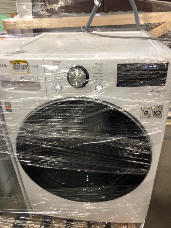 Photo 2 of UNABLE TO FULLY TEST
27 in. 5.0 cu. ft. Mega Capacity White Smart Front Load Washing Machine with TurboWash360, Steam
