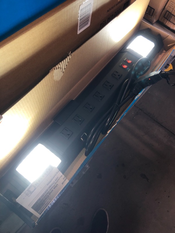 Photo 1 of Commercial Electric 6 ft. 6-Outlet Power Strip, Black