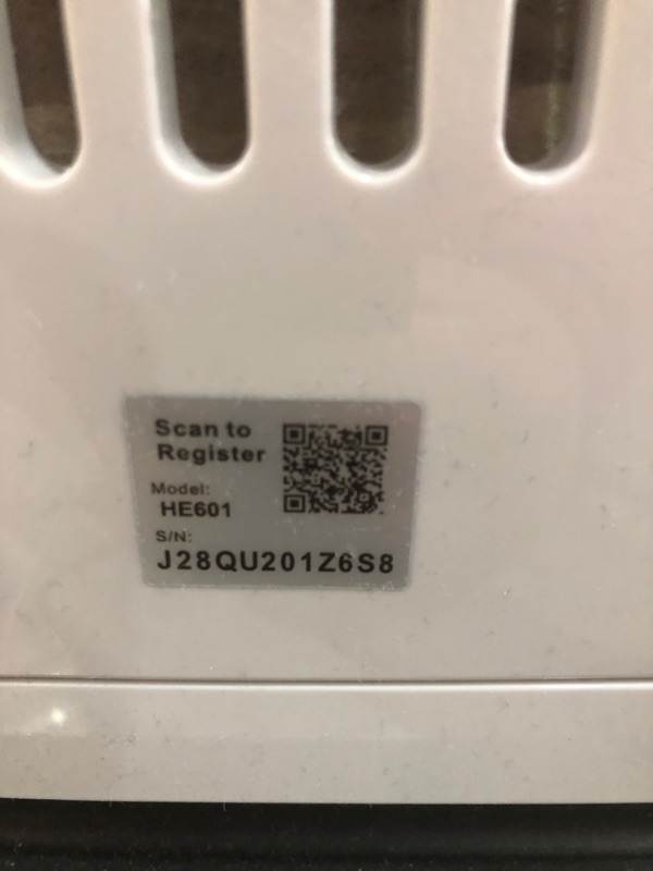 Photo 1 of **DOES NOT POWER ON***Shark HE600 Air Purifier 6 True HEPA Covers up to 1200 Sq. Ft, Captures 99.98% of Particles, dust, allergens, viruses, Smoke, 0.1–0.2 microns, Advanced Odor Lock, Quiet, 6 Fan, White
