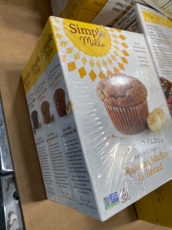 Photo 2 of **not refundable best by 1/29/2022** 3 Count Simple Mills, Baking Mix Variety Pack, Banana Muffin & Bread, Chocolate Muffin & Cake, Pumpkin Muffin & Bread Variety Pack,  (Packaging May Vary)
