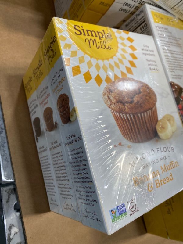 Photo 2 of **not refundable best by 1/29/2022** 3 Count Simple Mills, Baking Mix Variety Pack, Banana Muffin & Bread, Chocolate Muffin & Cake, Pumpkin Muffin & Bread Variety Pack,  (Packaging May Vary)

