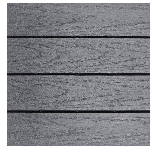 Photo 1 of 2 boxes of UltraShield Naturale 1 ft. x 1 ft. Quick Deck Outdoor Composite Deck Tile in Westminster Gray (10 sq. ft. Per Box)
