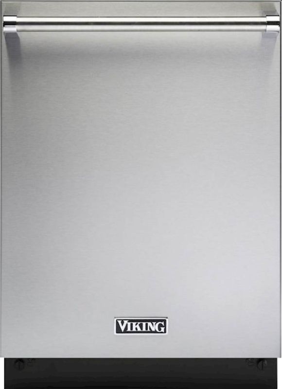 Photo 1 of ***DAMAGED//NONFUCTIONAL (Parts Only) - Viking - 24" Top Control Built-In Dishwasher with Stainless Steel Tub - Stainless steel
