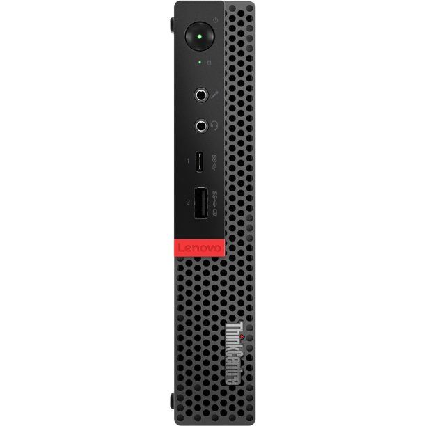 Photo 1 of Lenovo ThinkCentre M920q 10T1S01700 Desktop Computer - Core i5-9600T - 8GB RAM - 128GB SSD - AMD Radeon 520 - Windows 10 Pro - Tiny - Black
