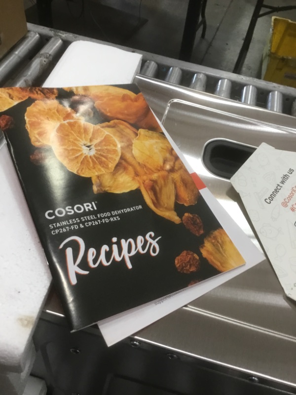Photo 1 of COSORI Food Dehydrator (50 Recipes) for Jerky Fruit, Meat, Dog Treats, Herbs, and Yogurt, Dryer Machine with Temperature Control, 6 Stainless Steel Trays, ETL Listed, Silver