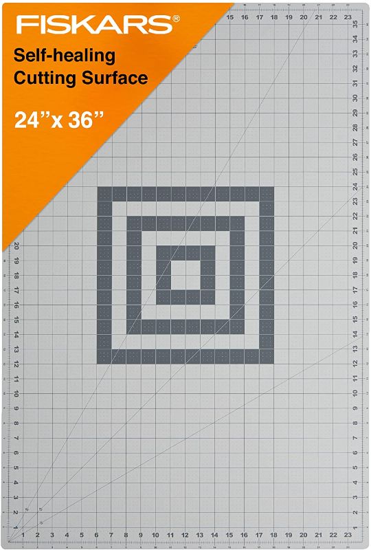 Photo 1 of Fiskars Craft Supplies: Self Healing Cutting Mat for Crafts, Sewing, and Quilting Projects, 24x36” (12-83727097J) , Gray
