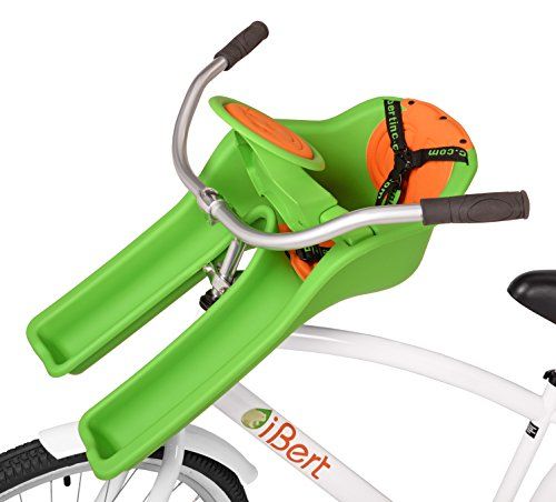 Photo 1 of IBert Safe-T-Seat W/ New Padded Front-Mounted Child Bicycle Seat in Green
