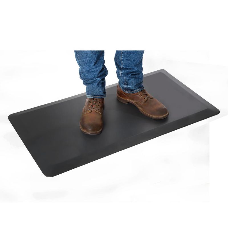 Photo 1 of Seville Classics AIRLIFT Anti-Fatigue Comfort Mat for Standing Desks, 39" X 20" X .7" Thick, Black
