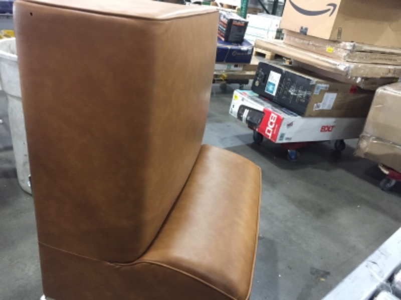 Photo 3 of *INCOMPLETE BOX 2 OF 4* Restore 4 Pieces Vegan Leather Sectional Sofa in Tan
