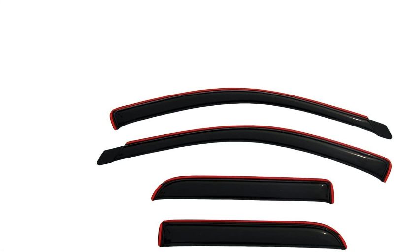 Photo 1 of Auto Ventshade AVS 194623 in-Channel Ventvisor Side Window Deflector, 4-Piece Set for 2002-2008 Dodge Ram 1500, 2003-2009 Ram 2500 & 3500 with Quad Cab
