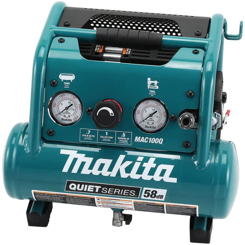 Photo 1 of Makita MAC100Q Quiet Series, 1/2 HP, 1 Gallon Compact, Oil-Free, Electric Air Compressor
