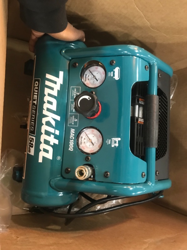 Photo 3 of Makita MAC100Q Quiet Series, 1/2 HP, 1 Gallon Compact, Oil-Free, Electric Air Compressor
