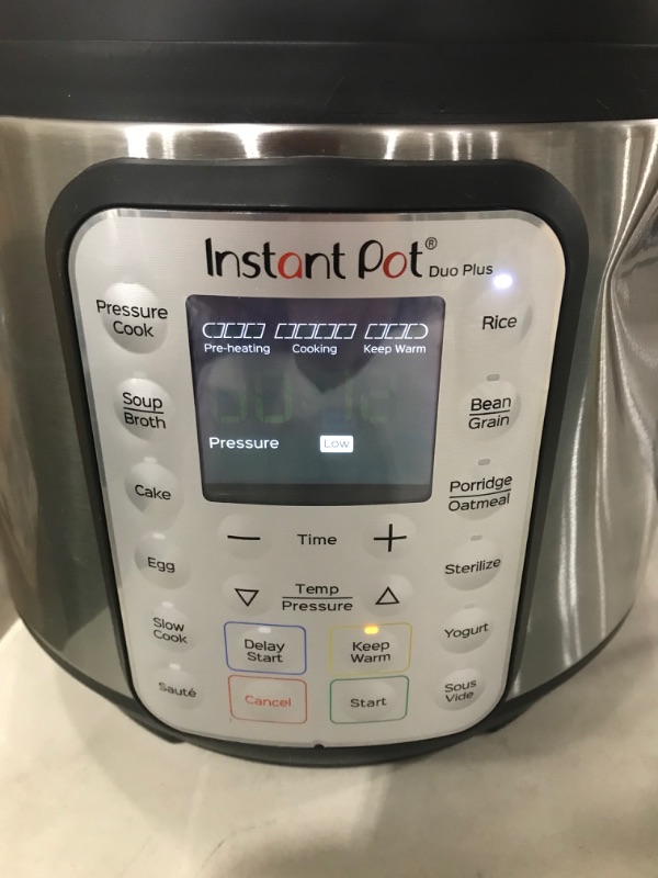 Photo 4 of TESTED WORKS** DENTED ON ONE SIDE***
Instant Pot Duo Plus 6 Quart 9-in-1 Electric Pressure Cooker, Slow Cooker, Rice Cooker, Steamer, Sauté, Yogurt Maker, Warmer & Sterilizer, 15 One-Touch Programs,Stainless Steel/Black
