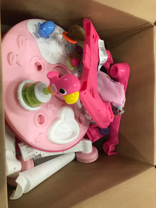 Photo 2 of PARTS ONLY *** 
Bright Starts Around We Go 2-in-1 Walk-Around Baby Activity Center & Table, Tropic Coral, Ages 6 Months+
