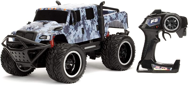 Photo 1 of Jada Toys Fast & Furious 1:12 Hobbs's MXT Elite Off-Road RC Remote Control Car 2.4 GHz, Toys for Kids and Adults, Blue, 99005
