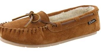 Photo 1 of Clarks Women's Suede Moc Indoor and Outdoor Slipper Size-  7M 
