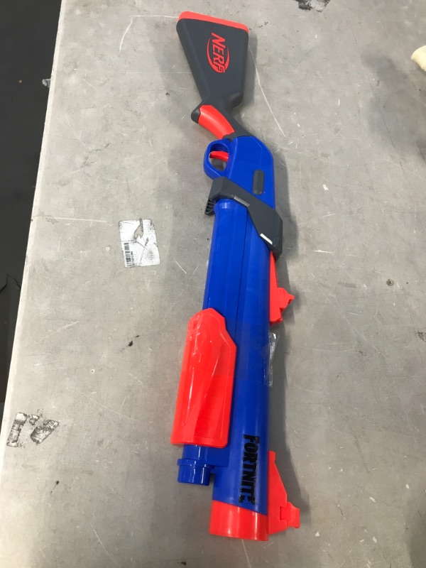 Photo 2 of NERF Fortnite Pump SG Blaster -- Pump Action Mega Dart Blasting -- Breech Load --, Blue
