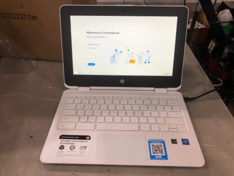 Photo 2 of HP 2-in-1 Convertible Chromebook 11.6 HD IPS Touchscreen, Intel Celeron N3350 Processor, 4GB Ram 32GB SSD, Intel HD Graphics, Wi
