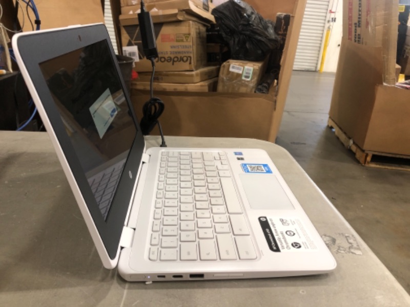 Photo 3 of HP 2-in-1 Convertible Chromebook 11.6 HD IPS Touchscreen, Intel Celeron N3350 Processor, 4GB Ram 32GB SSD, Intel HD Graphics, Wi
