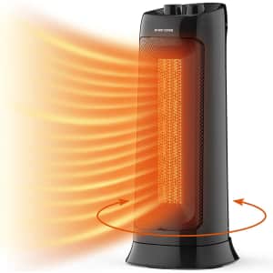 Photo 1 of Cfmour 1,500-Watt Oscillating Ceramic Tower Space Heater 17" tall