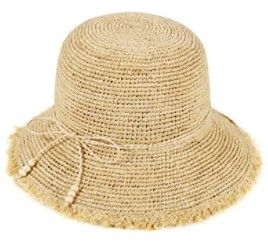 Photo 1 of Crochet Bucket Hat - Summer Straw Beach Hat Sun Hats for Women Men one size
