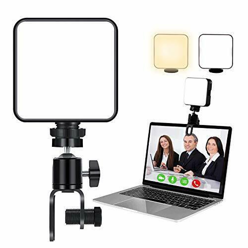 Photo 1 of TWO PACK:  Canvint Video Conference Lighting Kit, Rechargeable Zoom Lighting for Computer with Clamp Mount, 2500K-6500K Dimmable Webcam Lighting for Remote Working/Zoom Calls/Live Streaming/Self Broadcasting
