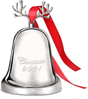 Photo 1 of 2021 Annual Christmas Bell,Silver Bell Ornament for Christmas Decorations