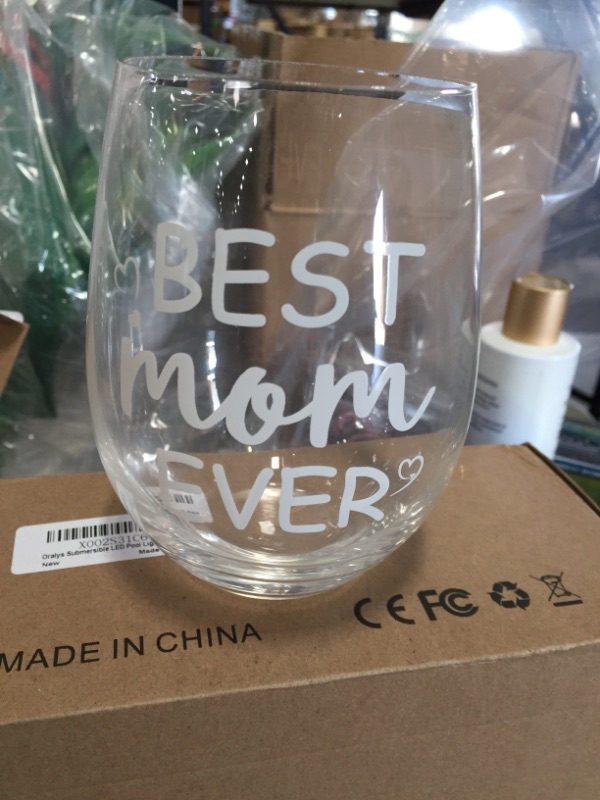 Photo 2 of 2 Mother Gift - Best Mom Ever Stemless Wine Glass, 