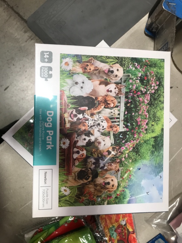 Photo 2 of JoyMountain Peak Dog Puzzles for Adults 1000 Piece - Doggie Photoshoot in a Dog Park