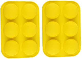 Photo 1 of 6 Holes Silicone Mold for Chocolate, Baking Mold 2 Pack