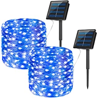 Photo 1 of KPafory Solar String Lights Outdoor,2 Pack Waterproof Solar Fairy Lights 72FT 200LED 8 Modes Copper Wire