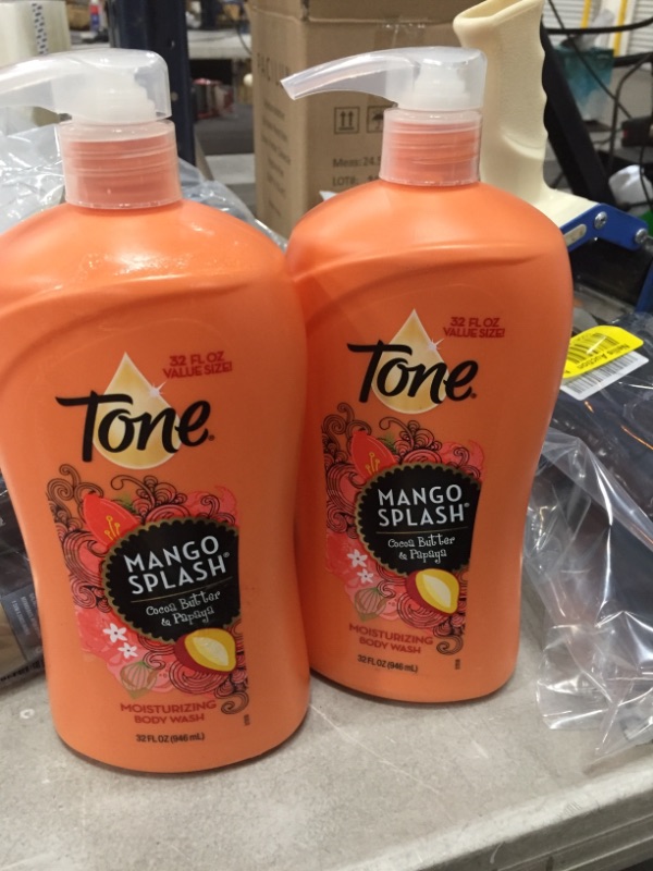 Photo 2 of 2 Tone Body Wash, Mango/Cocoa Butter, 32 Ounce** 1 bottle leaked a little***