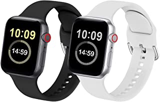 Photo 2 of 2 eCamframe Sport Bands Compatible with Apple Watch Band 42mm 44mm 45mm, 2 Pack Waterproof Silicone