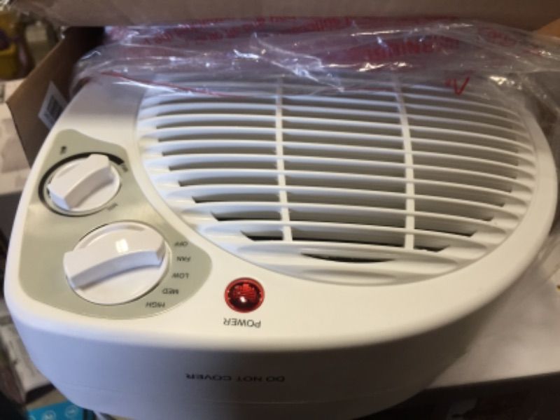 Photo 1 of 1500-Watt Electric Fan Forced Portable Heater, White