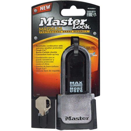 Photo 1 of Master Lock 1-1/2" H X 2-1/4" W X 2" L Steel Dual Ball Bearing Locking Padlock 1 Pk

