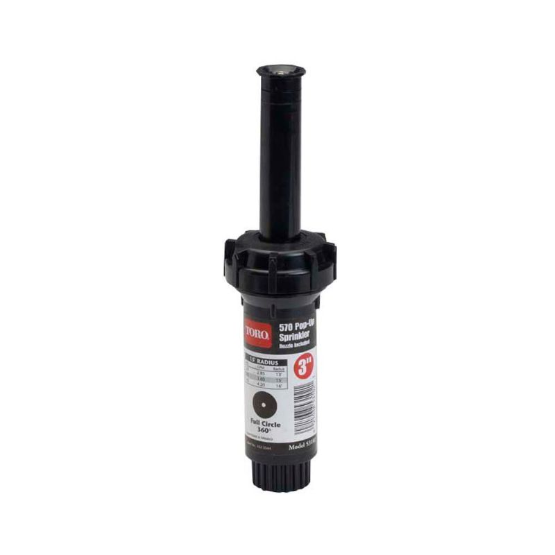 Photo 1 of **SET OF 4** Toro 274245 3 in. 570Z Half Head Body Pro Series Pop-up Pressure-Regulated Sprinkler
