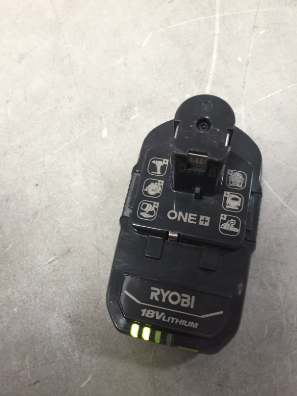 Photo 3 of **NO CHARGER** RYOBI
ONE+ 18V Lithium-Ion 2.0 Ah Compact Battery and Charger Starter Kit