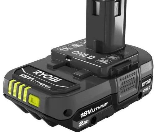 Photo 1 of **NO CHARGER** RYOBI
ONE+ 18V Lithium-Ion 2.0 Ah Compact Battery and Charger Starter Kit