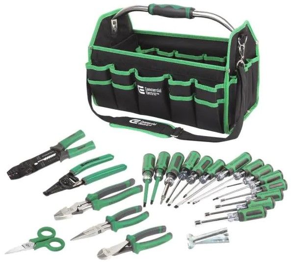 Photo 1 of **READ BELOW** COMMERCIAL ELECTRICIAN 22-Piece Electrician's Tool Set