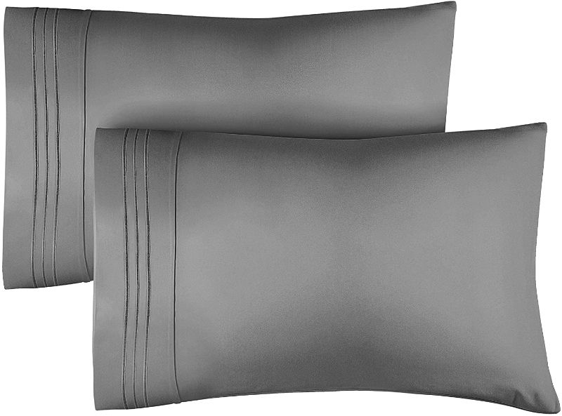 Photo 1 of **SET OF 3 CASES* SIMILAR TO POSTED ITEM*Queen Size Pillow Cases Set of 2 – Soft, Premium Quality Pillowcase Covers – Machine Washable Protectors – 20x26 & 20x30 Pillows for Sleeping 2 Piece - Queen Size Pillow Case Set
