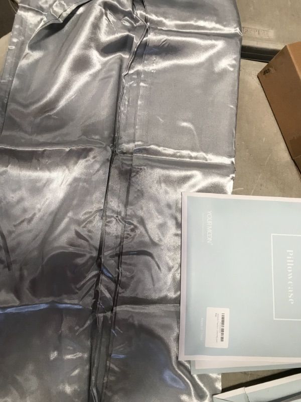Photo 1 of ***SET OF 2**MR&HM Satin Pillowcase for Hair and Skin, Silk Satin Pillowcase 2 Pack, Queen Size Pillow Cases Set of 2, Silky Pillow Cover with Envelope Closure...