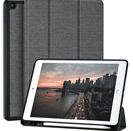 Photo 1 of **SET OF 3**Mastten Case Compatible with iPad 9th/8th/7th Generation Case, iPad 10.2 Inch Case with Pencil Holder, TPU Smart Stand Back Case Cover for iPad Case 2021/2020/2019, Auto Wake/Sleep, Gray
