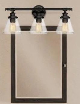 Photo 1 of (PARTS ONLY: missing manual; SCRATCH DAMAGES)
Parker 3-Light Oil Rubbed Bronze 5-Piece All-In-One Bath Light Set
