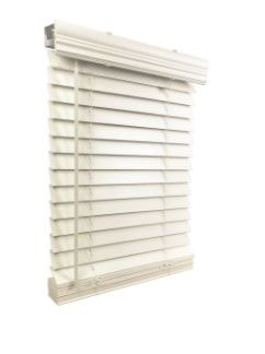 Photo 1 of 2" Cordless Faux Wood Blind 70.5" W X 60" H, Inside Mount
