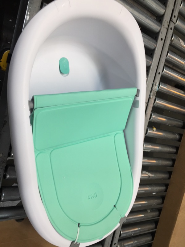 Photo 2 of 4-in-1 Grow-with-Me Bath Tub by Frida Baby Transforms Infant Bathtub to Toddler Bath Seat with Backrest for Assisted Sitting in Tub
