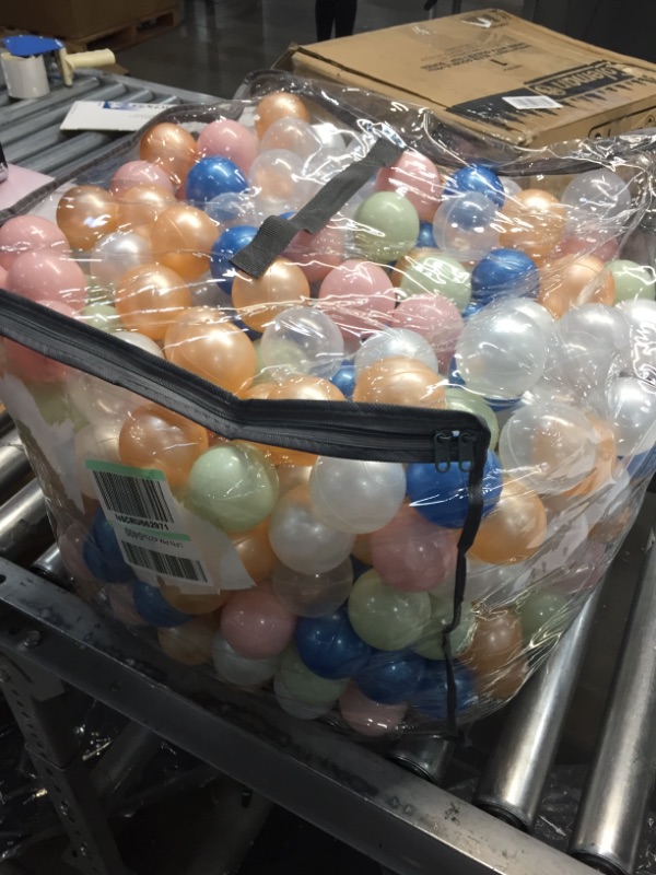 Photo 1 of bag of play bin balls (Unknown Amount/Brand) 