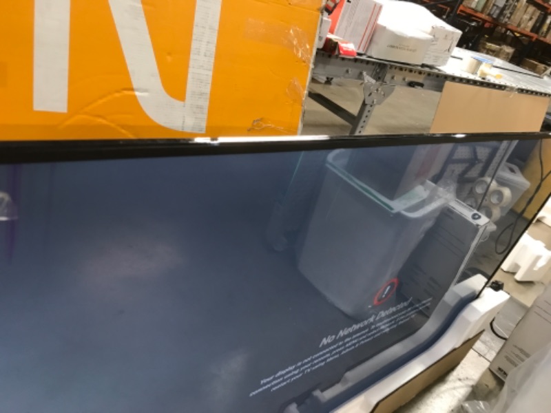Photo 1 of VIZIO 65-Inch V-Series 4K UHD LED HDR Smart TV with Apple AirPlay and Chromecast Built-in, Dolby Vision, HDR10+, HDMI 2.1, Auto Game Mode and Low Latency Gaming, V655-J09, 2021 Model
- Minor cosmetic damaged from shipping (Top of screen has lines - TV scr