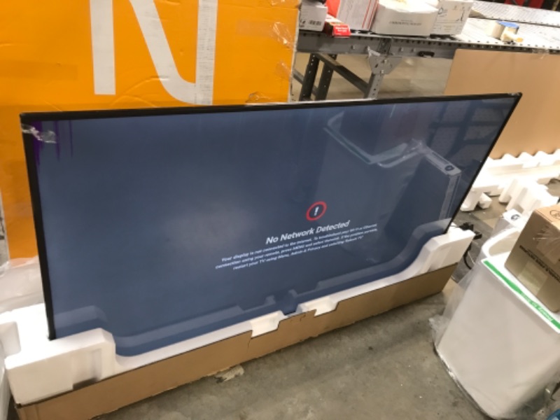 Photo 1 of VIZIO 65-Inch V-Series 4K UHD LED HDR Smart TV with Apple AirPlay and Chromecast Built-in, Dolby Vision, HDR10+, HDMI 2.1, Auto Game Mode and Low Latency Gaming, V655-J09, 2021 Model
- Minor cosmetic damaged from shipping (Top of screen has lines - TV scr