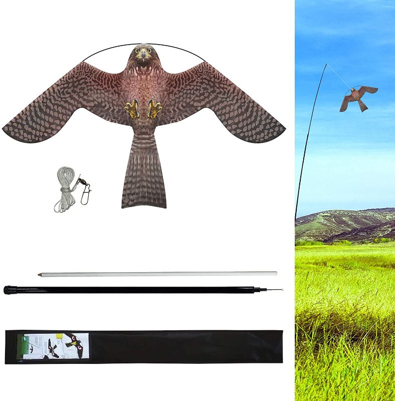 Photo 1 of eyijklzo Bird Scarer Flying Kite Crops Farm Flying Bird Hawk Flying Kite
