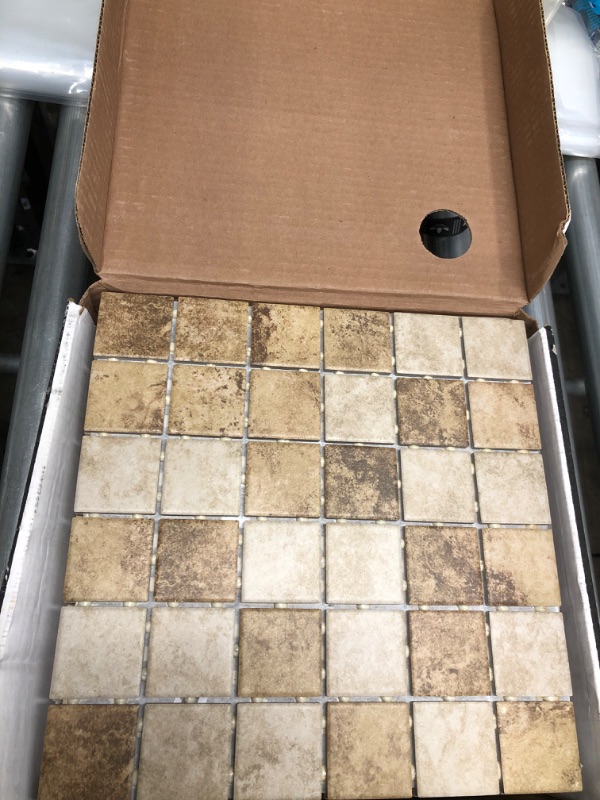 Photo 2 of **2 CASES**

Hover Image to Zoom
Rio Mesa Desert Sand 12 in. x 12 in. x 6 mm Ceramic Mosaic Floor and Wall Tile (1 sq. ft./Each)